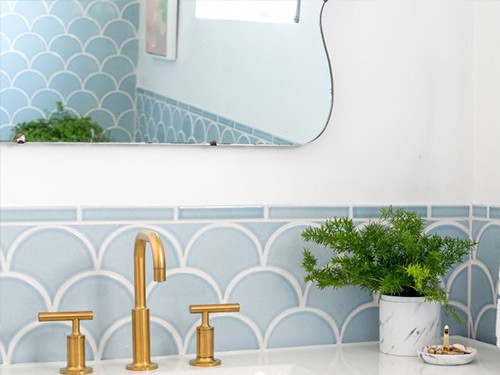 Ứng dụng của gạch vảy cá trong trang trí nội ngoại thất