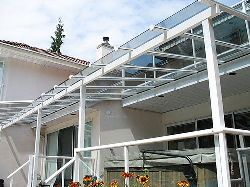 Quy trình thi công mái kính cường lực